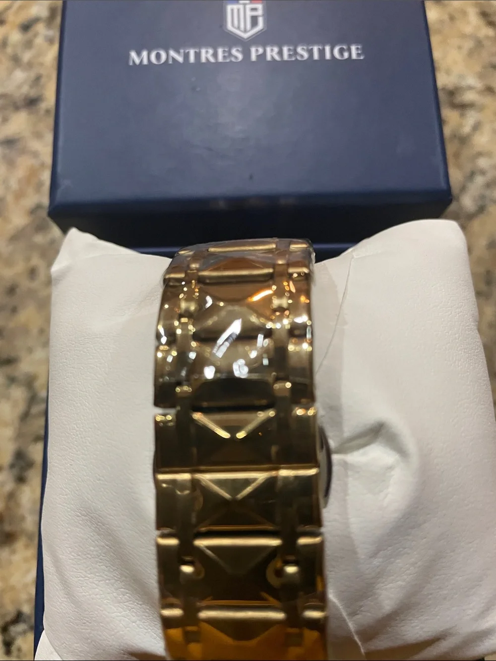 Men's Gold Chronograph Tachymeter Watch